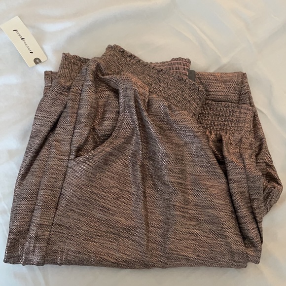 Anthropologie Shiny Pink joggers - Picture 6 of 6